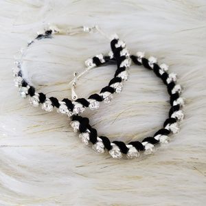 Sparkly Rhinestone Hoop Earrings